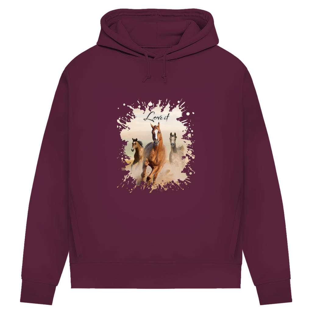 Pferdepower - Bio-Hoodie für Damen