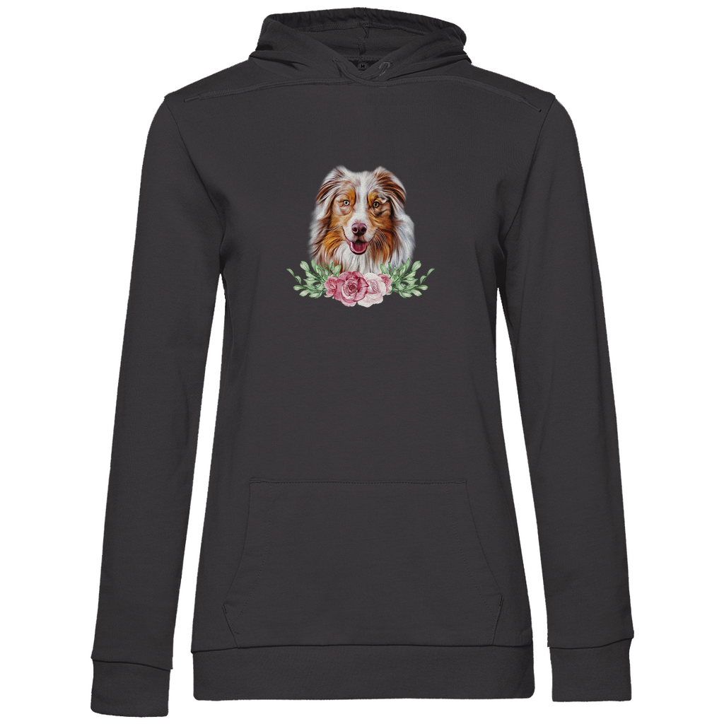 Flower Australian Shepherd - Hoodie für Damen