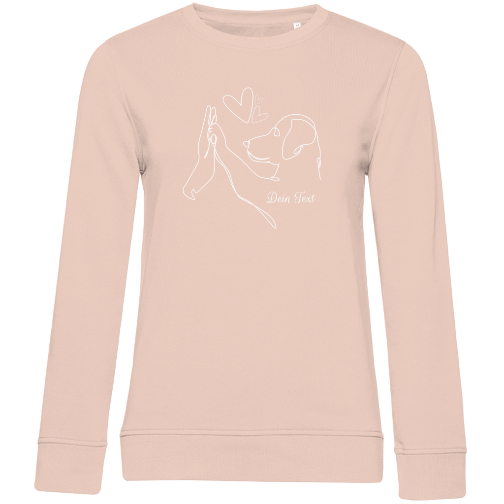 Wahre Liebe - Bio-Sweatshirt für Damen-Dein Wunschtext