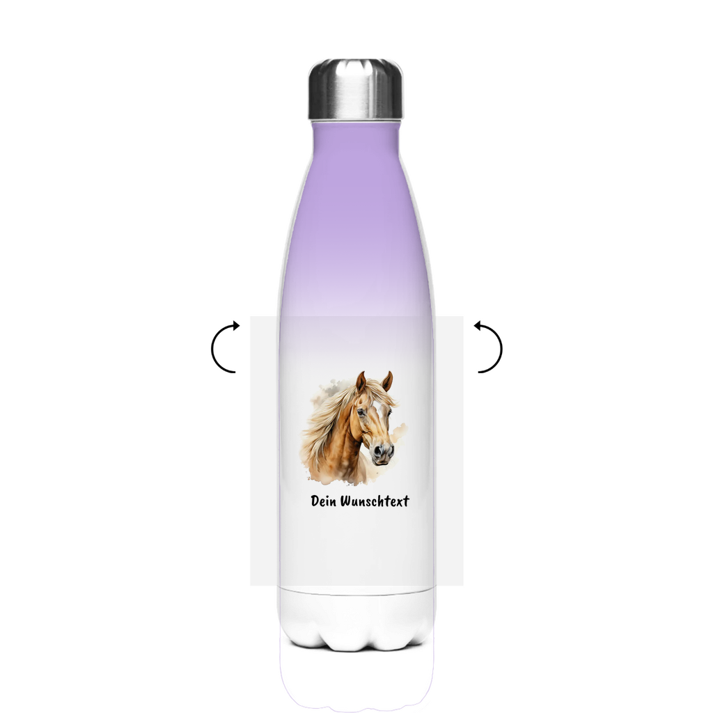 Edelstahl-Thermoflasche - Pferdeliebe