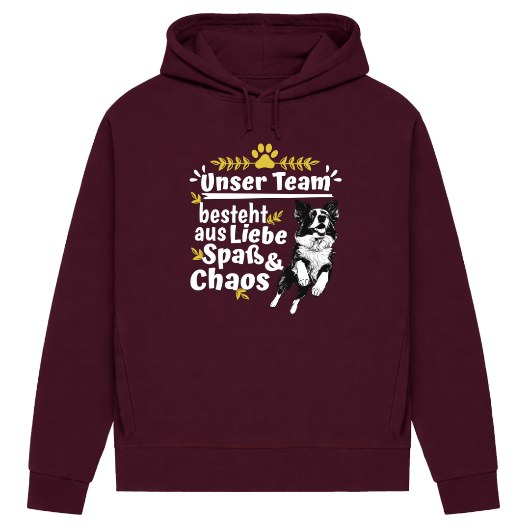 Unser Team– Hoodie aus Bio-Baumwolle für Damen
