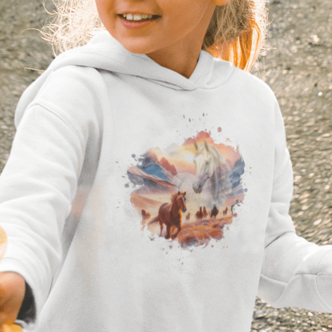 Magie und Freiheit - Bio Hoodie für Kinder