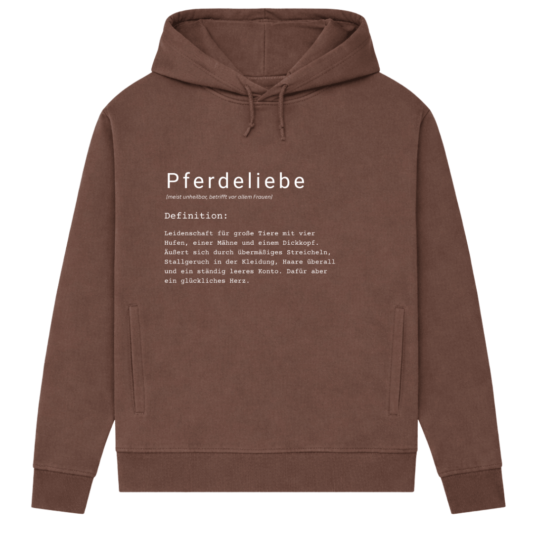 Pferdeliebe - Hoodie aus Bio-Baumwolle für Damen