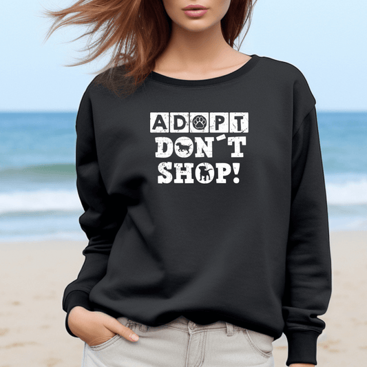 Adopt Don't Shop - Sweatshirt für Damen