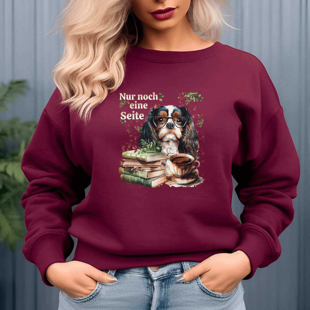 Bücherwurm - Sweatshirt für Damen