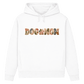 DOG MOM Damen Bio-Hoodie – Liebe auf vier Pfoten im Patchwork-Look