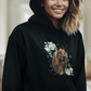 Flower Cocker Spaniel - Bio-Hoodie für Damen