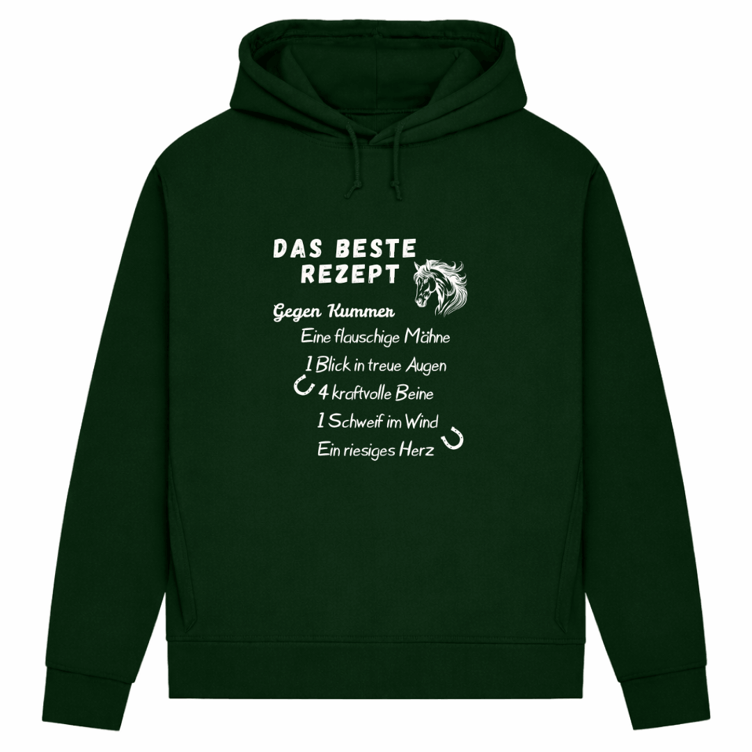 Herzensrezept  – Hoodie aus Bio-Baumwolle für Damen
