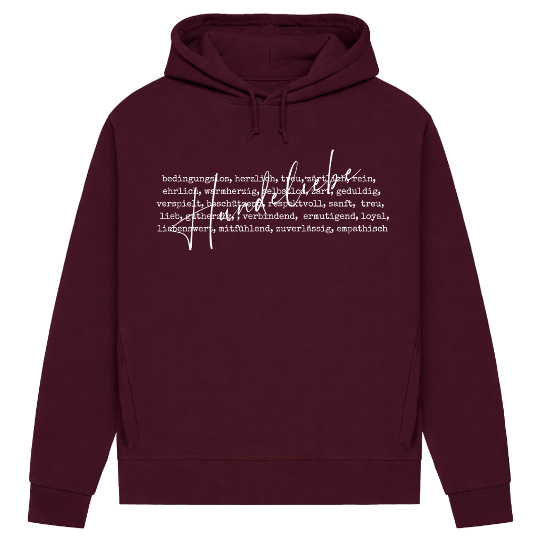 Hunde Liebe ist...– Hoodie aus Bio-Baumwolle für Damen