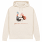 Glück kann man anfassen – Hoodie aus Bio-Baumwolle für Damen