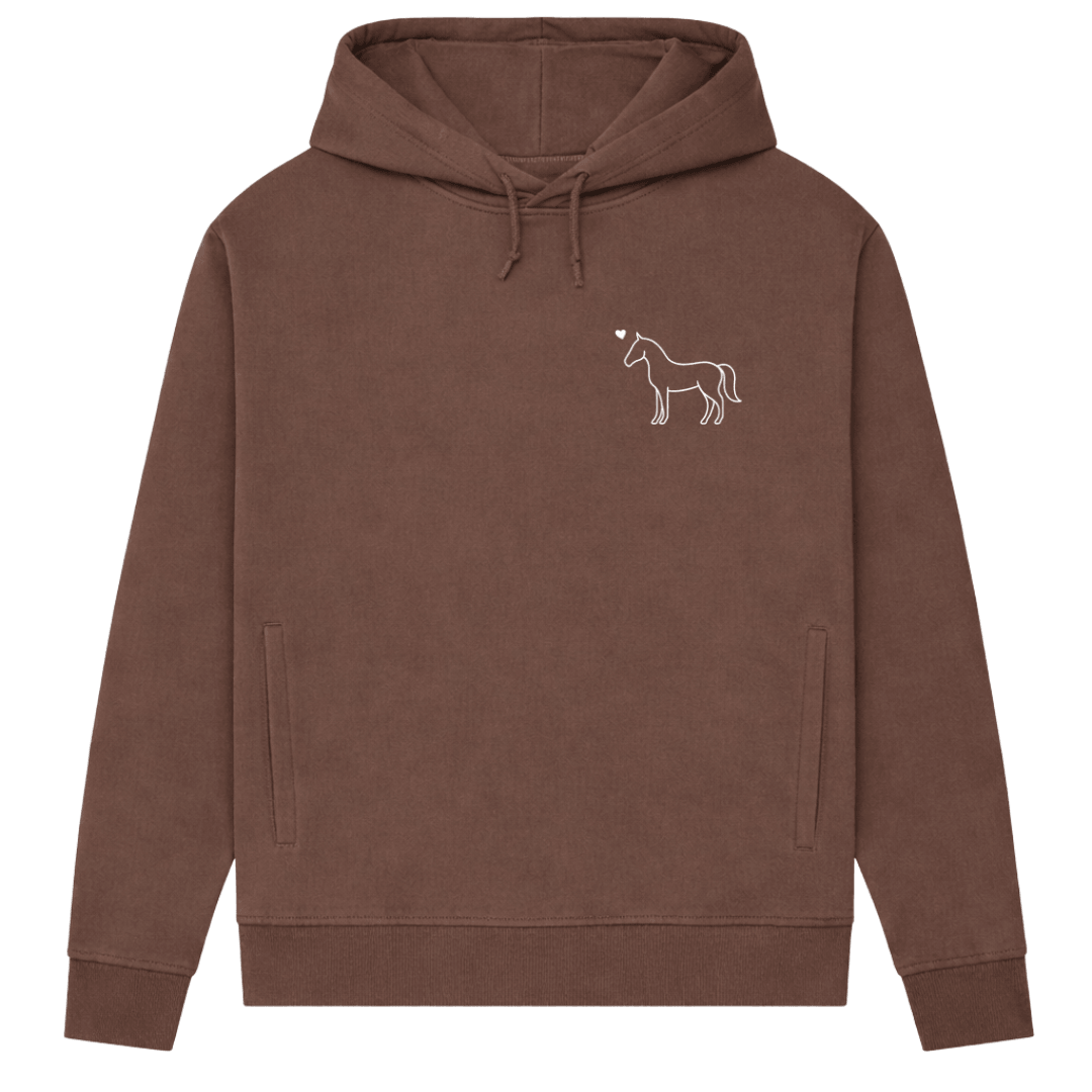 Eleganz mit Herz – Hoodie aus Bio-Baumwolle für Damen