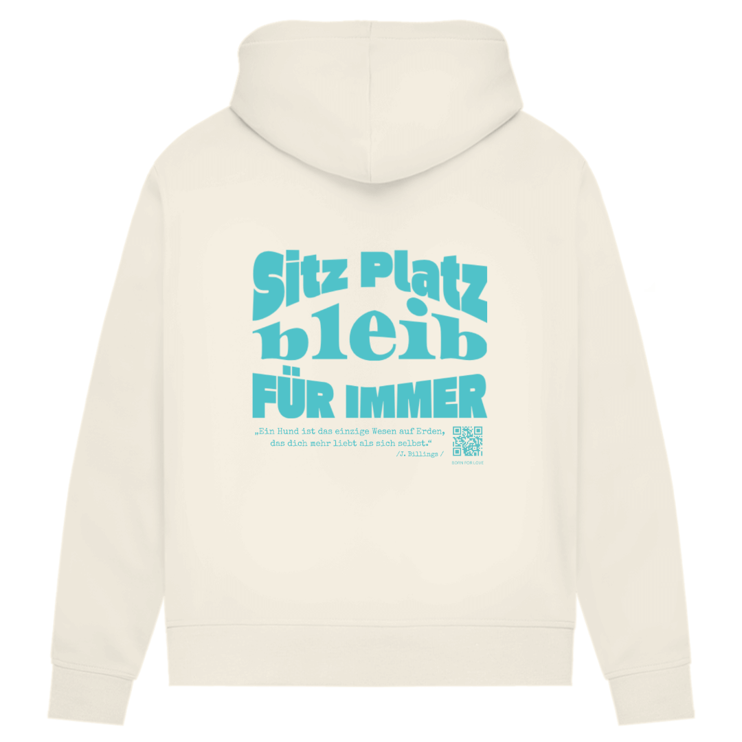 Dog Lover – Hoodie aus Bio-Baumwolle für Damen |Brustmotiv & Rückendruck