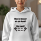 Je Mehr Desto Besser– Hoodie aus Bio-Baumwolle für Damen