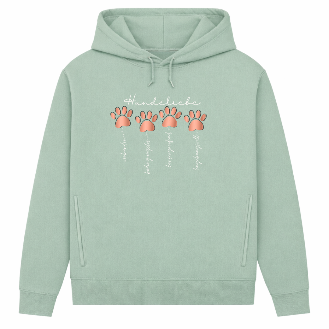Hundeliebe – Hoodie aus Bio-Baumwolle für Damen