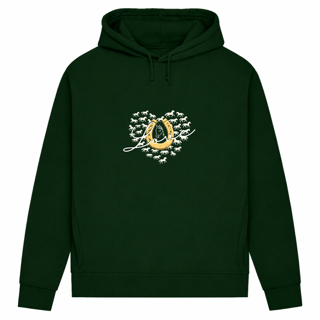 Hufeisenliebe - Hoodie aus Bio-Baumwolle für Damen
