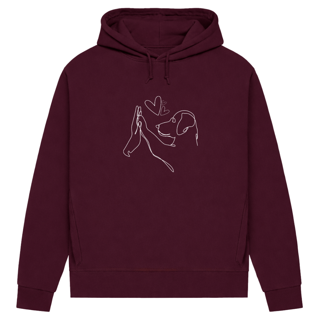 Wahre Liebe – Hoodie aus Bio-Baumwolle für Damen