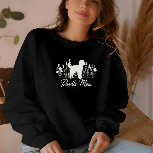 Sweatshirt Doodle Mom - Bio-Sweatshirt für Damen