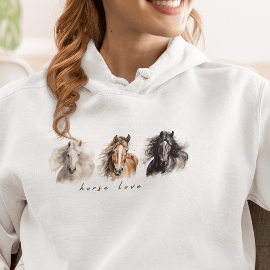 Horse Love - Bio-Hoodie für Damen