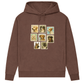 Briefmarken – Hoodie aus Bio-Baumwolle für Damen