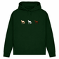 Pferde Trio – Hoodie aus Bio-Baumwolle für Damen