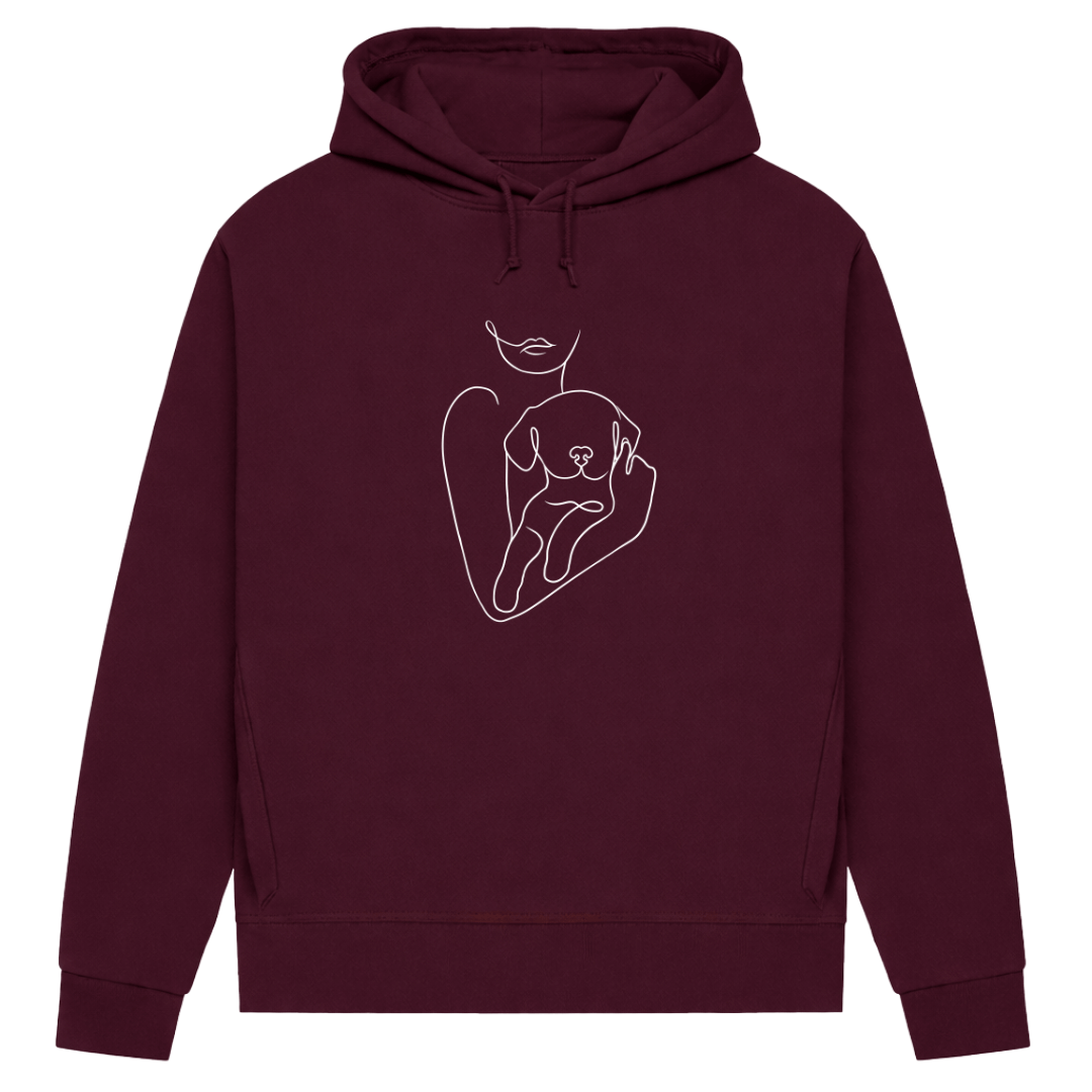 Welpenliebe – Hoodie aus Bio-Baumwolle für Damen