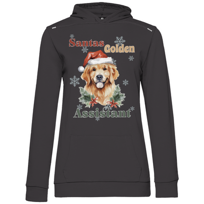 Santas Golden Assistant - Hoodie für Damen