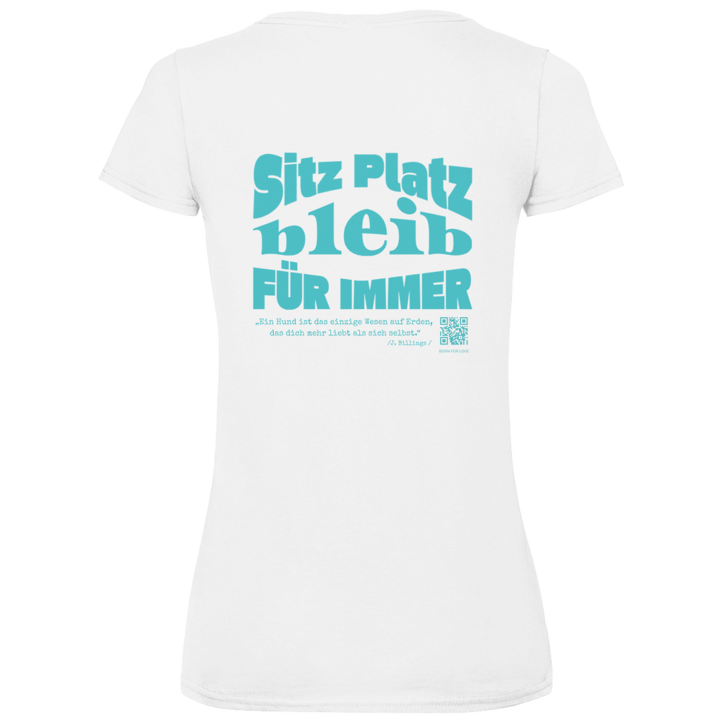 Dog Lover - V-Shirt für Damen