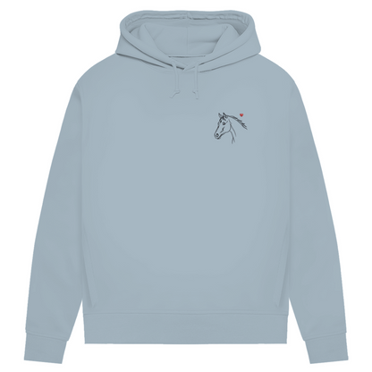 Herzenspferd - Bio-Hoodie für Damen