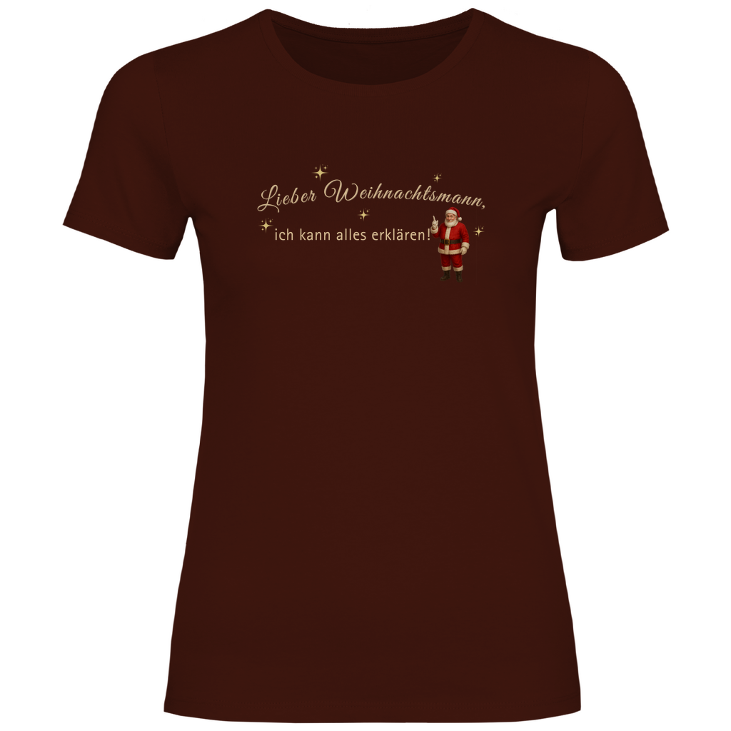 Lieber Weihnachtsmann - T-Shirt für Damen