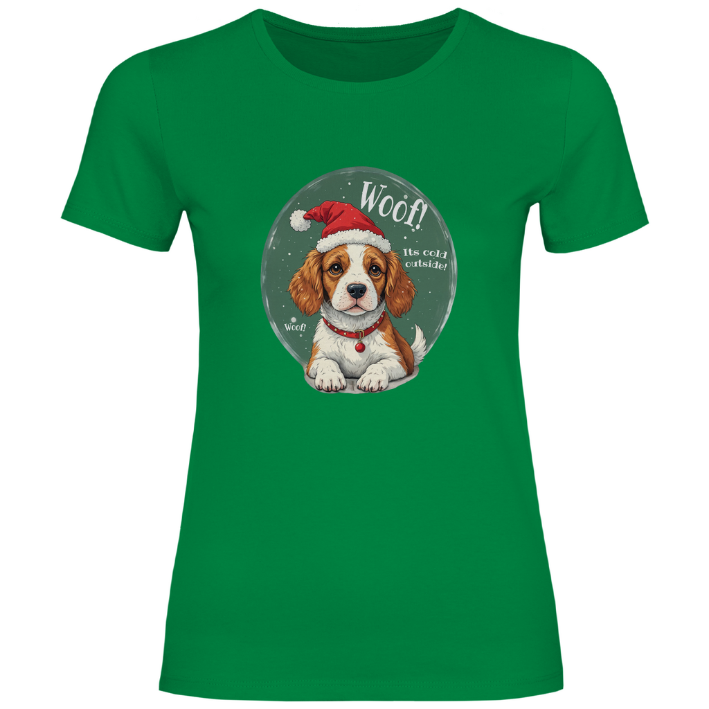 Wuff und Weihnachten - T-Shirt für Damen-Weihnachten