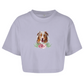 Flower Australian Shepherd - Oversize Crop Top für Damen