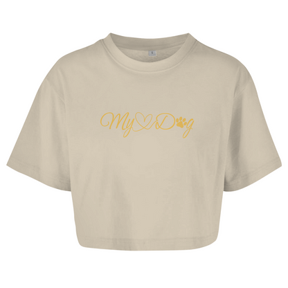 My Dog - Oversize Crop Top für Damen