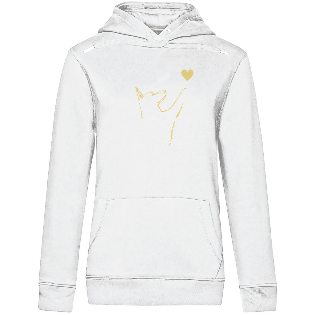 Liebe Hund - Bio-Hoodie für Damen