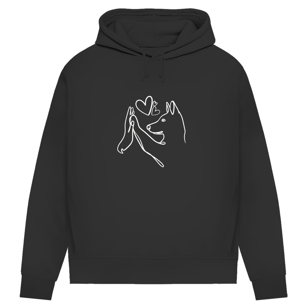 Wahre Liebe Stehohren - Bio-Hoodie für Damen