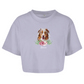 Flower Australian Shepherd - Oversize Crop Top -Dein Wunschtext