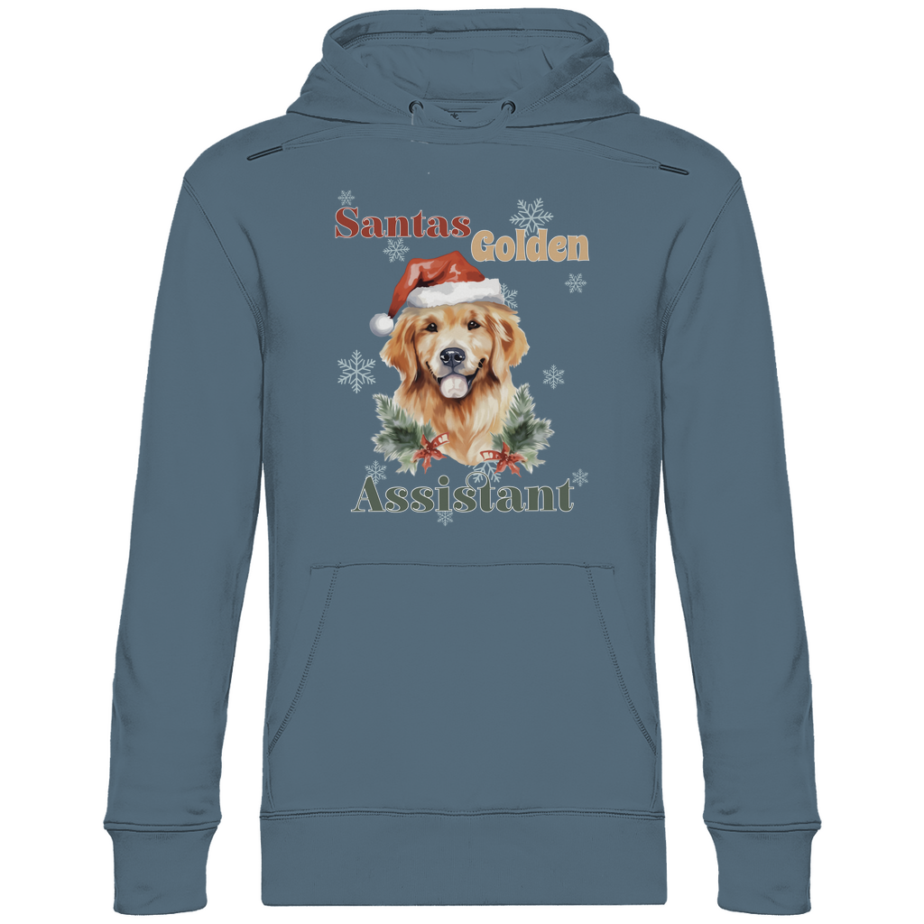 Santas Golden Assistant - Bio-Hoodie für Herren