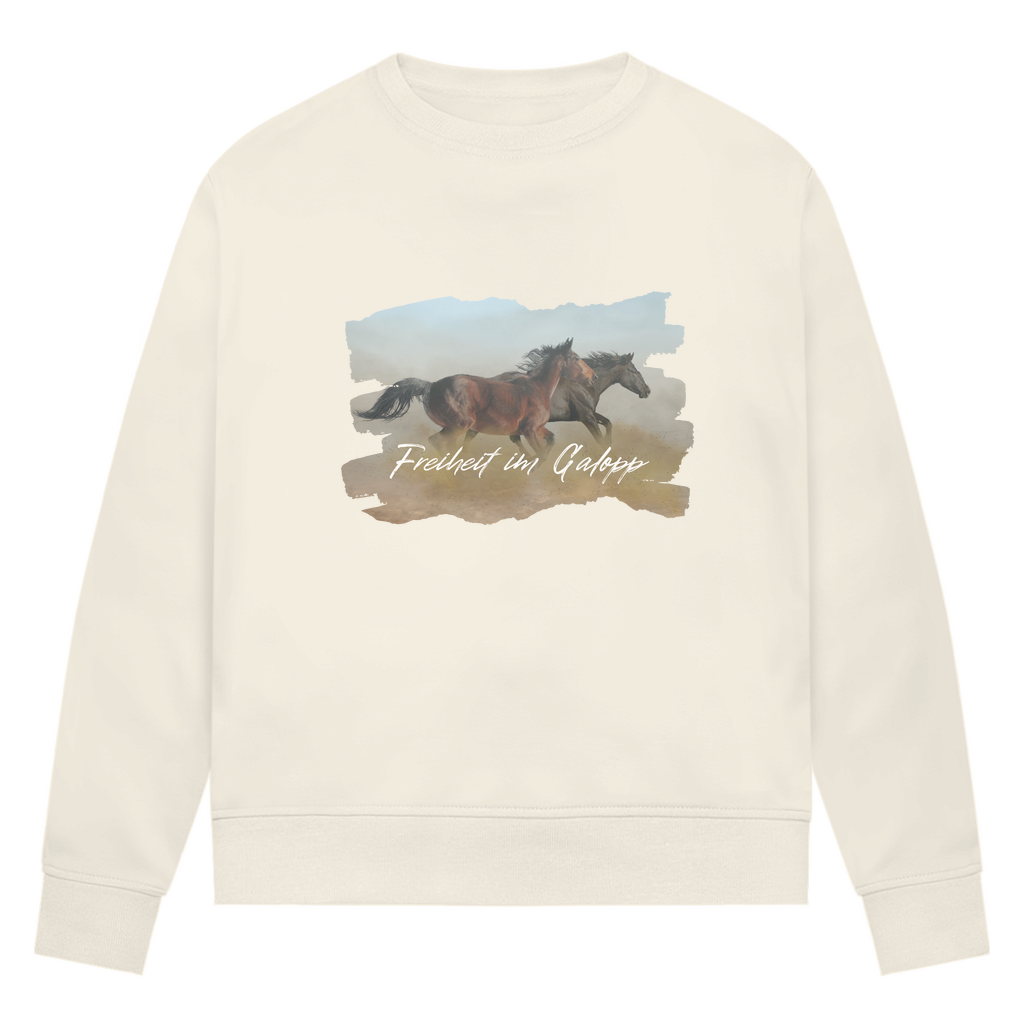 Freiheit im Galopp - Bio-Sweatshirt für Damen