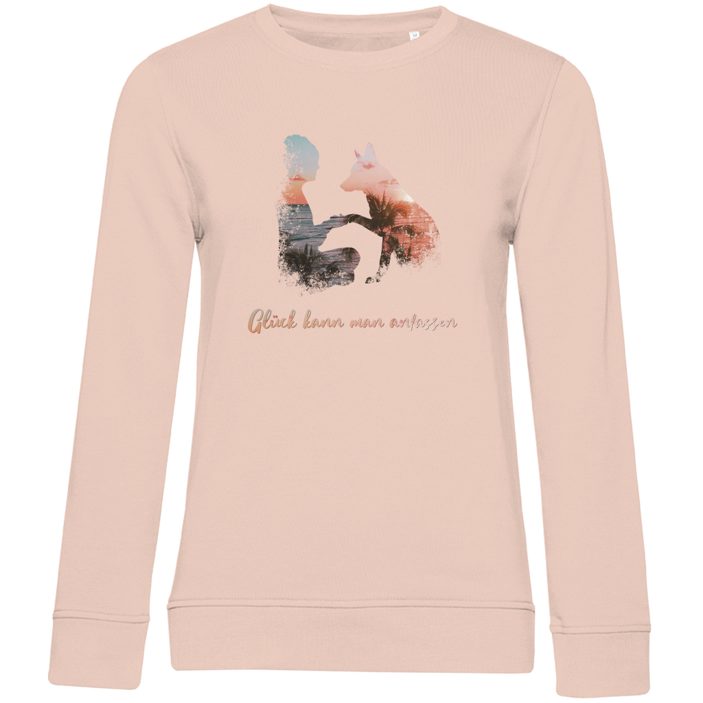 Glück Kann Man Anfassen - Bio-Sweatshirt für Damen