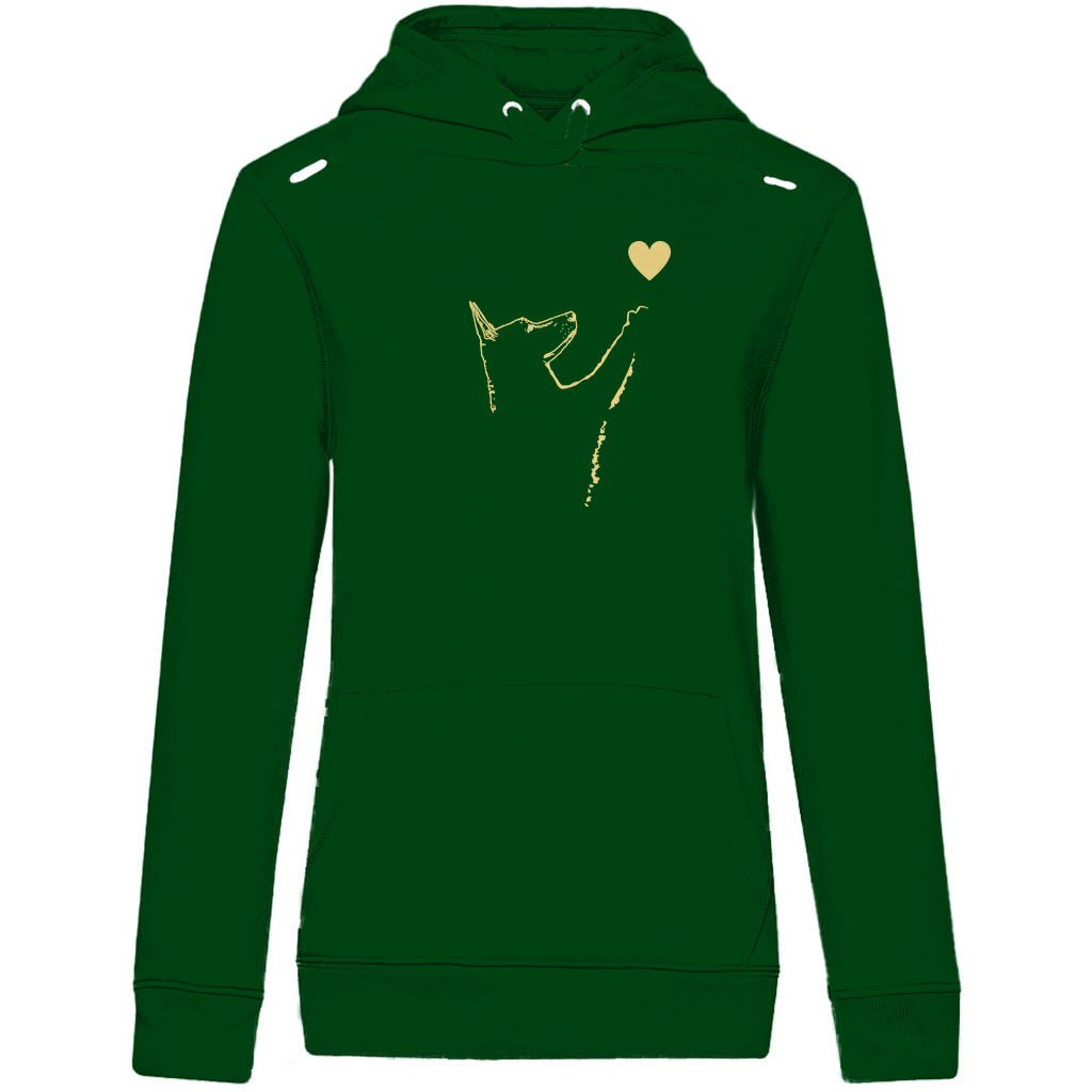 Liebe Hund - Bio-Hoodie für Damen