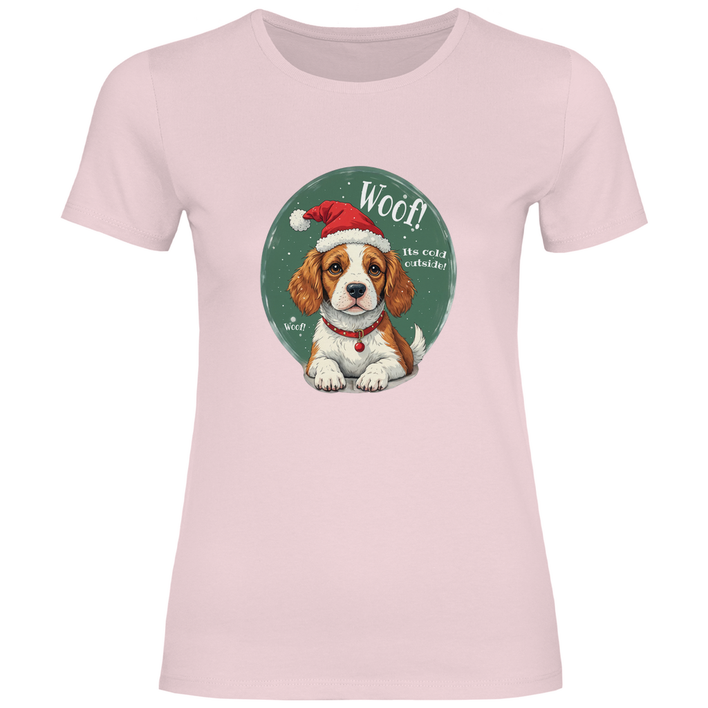 Wuff und Weihnachten - T-Shirt für Damen-Weihnachten