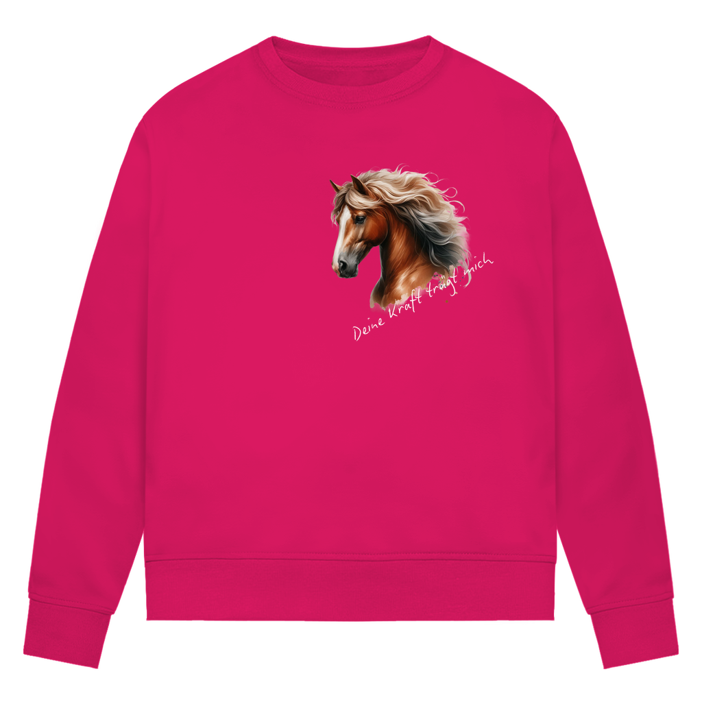 Kraft - Bio Sweatshirt für Damen |Brustmotiv