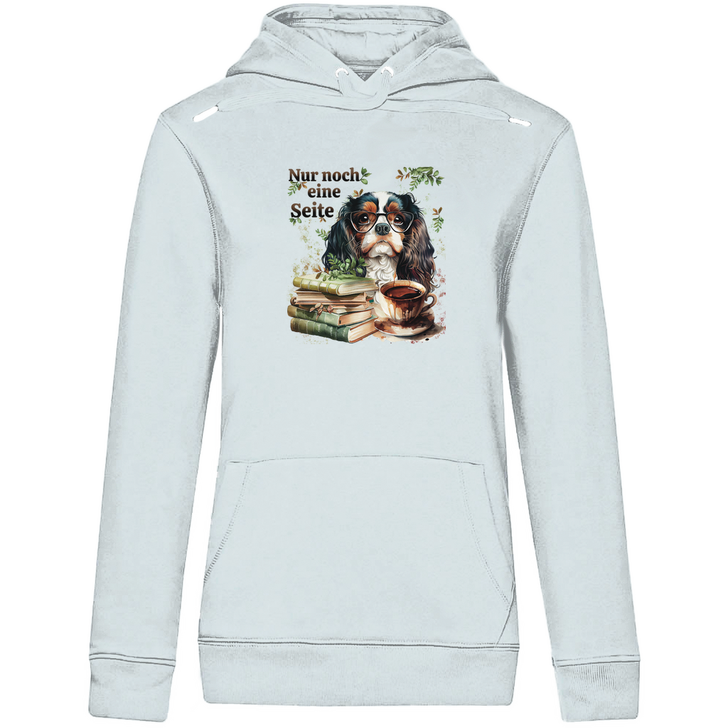 Bücherwurm - Bio-Hoodie für Damen