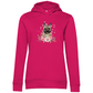 Flower Französische Bulldoge - Bio-Hoodie für Damen