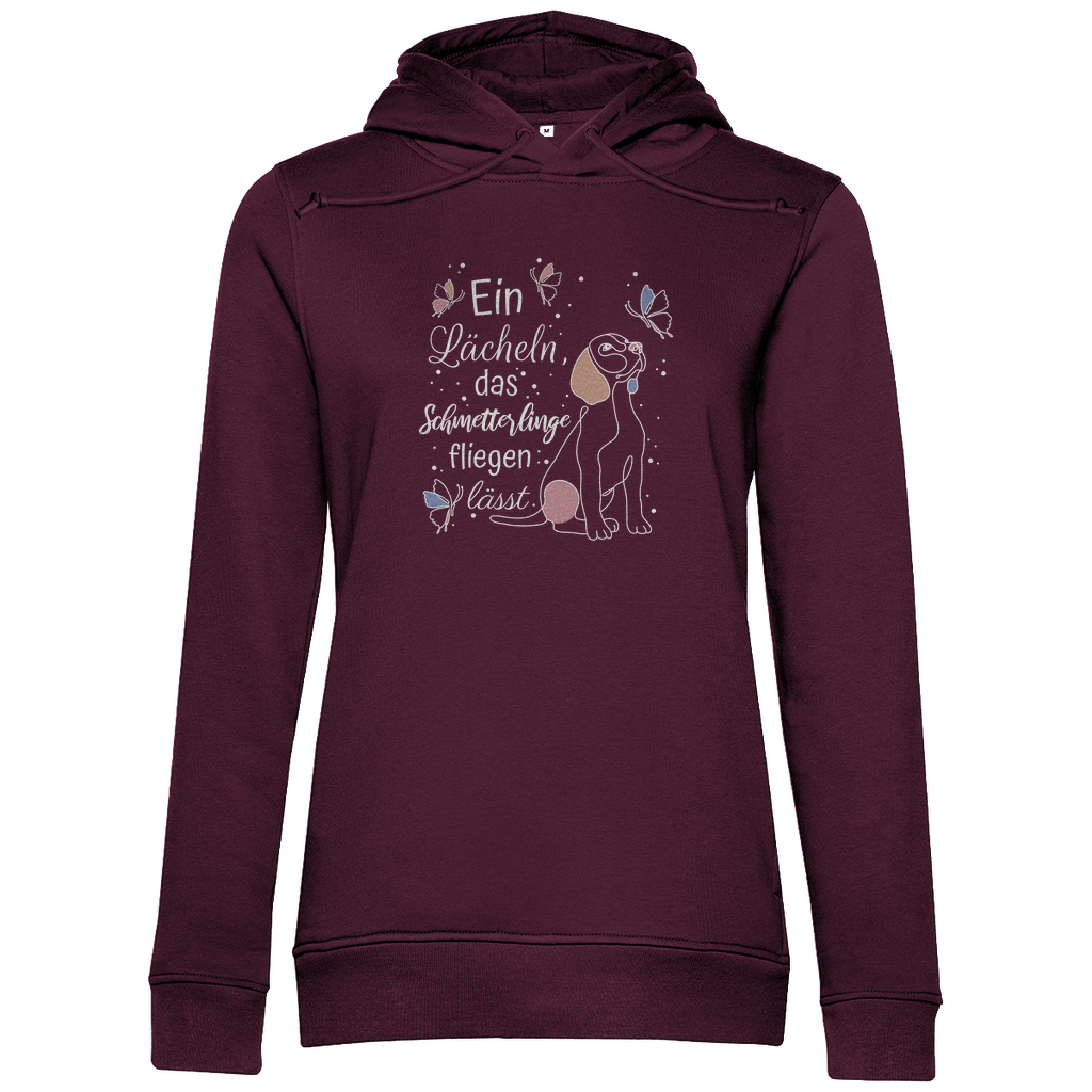 Schmetterlinge - Bio-Hoodie für Damen