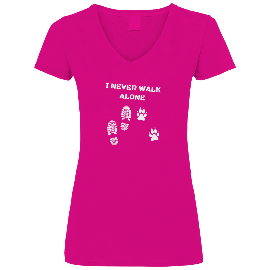 I Never Walk Alone - V-Shirt für Damen