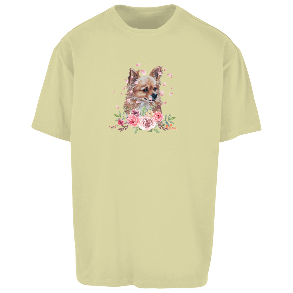 Flower Chihuahua - Oversize T-Shirt - Unisex