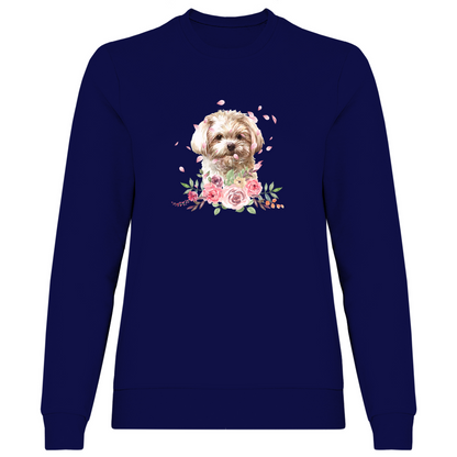 Flower Malteser - Sweatshirt für Damen