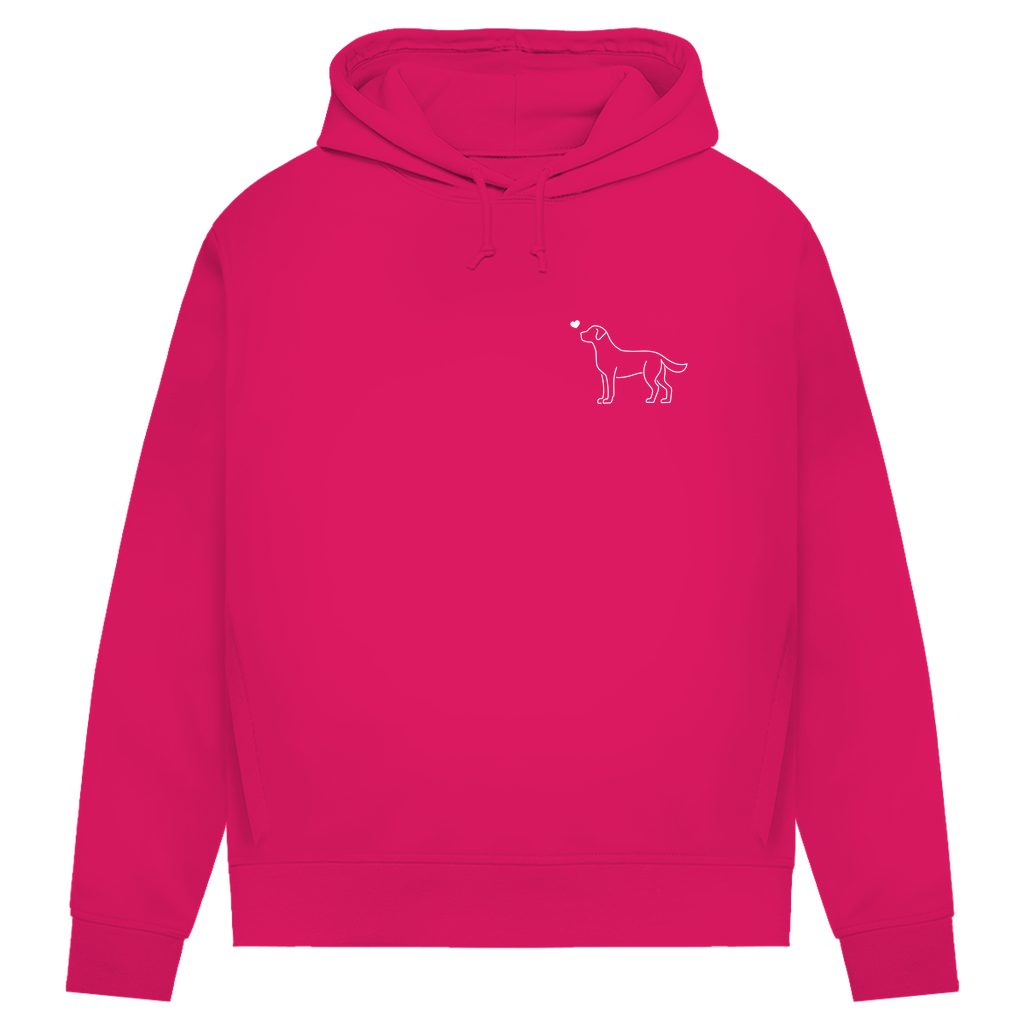 Labrador mit Herz - Bio-Hoodie für Damen