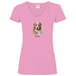 Flower Australian Shepherd- V-Shirt - Dein Wunschtext