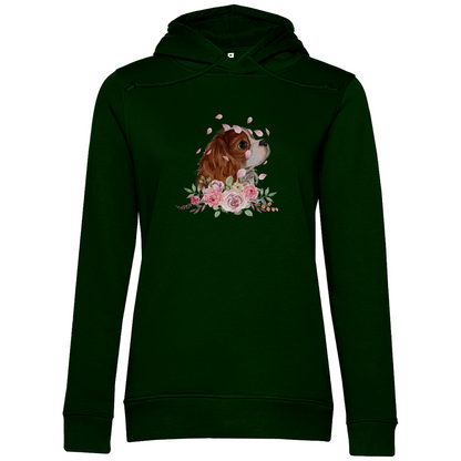 Flower Cavalier King Charles - Bio-Hoodie für Damen